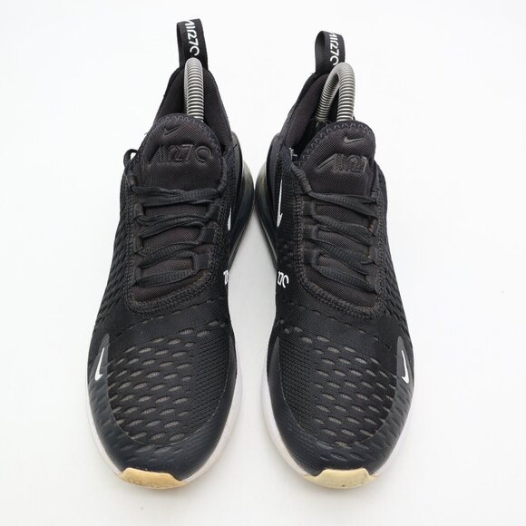 Nike Air Max 270 Black White GS Youth 5.5 Women's 7 Running Sneakers 943345-001 - Picture 2 of 9